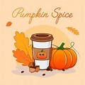 Pumpkin Spice Coffee Cup Graphic Images