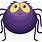 Purple Spider Clip Art