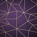 Purple and Gold Geometric Wallpaper