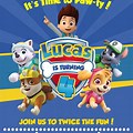 PAW Patrol Birthday Invitations Free