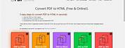 PDF to HTML for Free