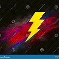 Paint Stroke Lightning Bolt Logo