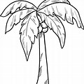 Palm Tree Clip Art Coloring Page