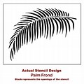 Palm Tree Leaf Stencil