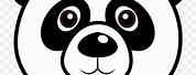 Panda Bear Face Coloring Pages