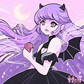 Pastel Vampire Character Art