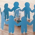 Paper People Cut Out Circle