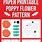 Paper Poppy Flower Pattern