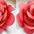 Paper Rose Tutorial Easy for Kids