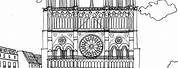 Paris Coloring Pages Notre Dame