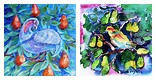 Partridge in a Pear Tree Abstract Painting