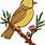 Perched Bird Clip Art