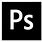 Photoshop Icon Black