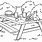 Picnic Table Coloring Page