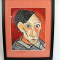 Picasso Self Portrait Drawing No Color