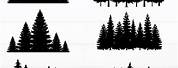 Pine Tree Silhouette SVG Files