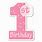 Pink 1st Birthday Clip Art