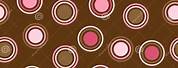 Pink Background with Brown Polka Dots