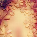 Pink Brown Floral Background