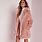 Pink Faux Fur Long Coat