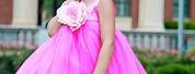 Pink Flower Girl Baby Dress