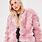 Pink Fur Coats for Women