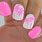 Pink Palm Puff Nails