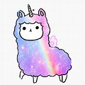 Pink Purple and Teal Llama Clip Art