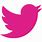 Pink Twitter Icon