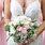 Pink and White Rose Wedding Bouquet