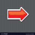 Pixelated Red Arrow