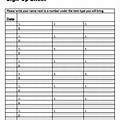 Pizza Ingredients Sign Up Sheet