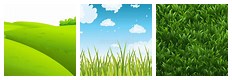 Plain Greengrass Cartoon Background