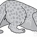 Plain Grey Cheetah Clip Art