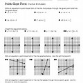 Point-Slope Form Graph the Line Practice Sheet