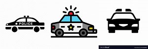 Police Car Roof PPT Icon