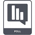 Poll Icon Black and White