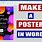 Poster On Word