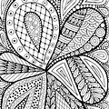 Pop Art Zentangle Coloring Pages