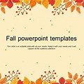 PowerPoint Title Slide Template Fall