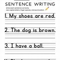 Practice Writing Sentences Worksheets