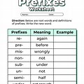 Prefix/Suffix Worksheet with Memo