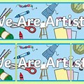 Preschool Art Display Banner