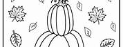 Preschool Happy Fall Coloring Pages