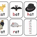 Preschool Rhyming Words Flash Cards