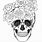 Pretty Skull Coloring Pages