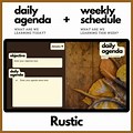 Rustic Schedule Presentation PowerPoint