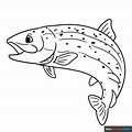 Rainboq Trout Coloring Page