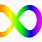 Rainbow Colored Infinity Symbol