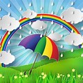 Rainbow Rain Clip Art No Background